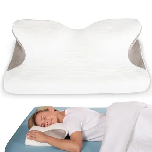 maxVitalis Orthopädisches Nackenstützkissen Visco - 60x32 cm, ergonomische Form für optimalen Schlafkomfort und Nackenschmerzlinderung