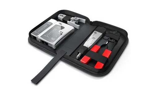 CSL Netzwerk-Adapter RJ-45 zu 2x RJ45 & RJ-11 - Netzwerkadapter mit Kabeltester für RJ45 & RJ11, ideal zur Überprüfung von Netzwerk- und Kommunikationsverkabelungen.