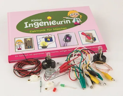 LYS Media Experimentierkasten Kleine Ingenieurin - Elektronik für Mädchen - Experimentierkasten für Mädchen ab 3 Jahren, fördert Kreativität und technisches Verständnis durch spannende Elektronikprojekte.