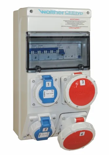 Walther Werke Steckdosenkombination 6983012X7 IP67 grau von Walther Werke Steckdosenkombination Kombinationen