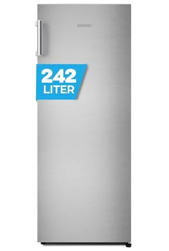 Heinrichs HEINRICHS freistehender Kühlschrank 242L - Vollraumkühlschrank mit LED-Beleuchtung, leise 40dB und energieeffizient mit nur 104 kWh/Jahr