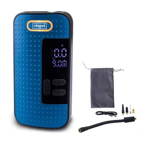 Scheppach Akku Handkompressor AC10/8V – Mobiler Kompressor mit USB-C Aufladung