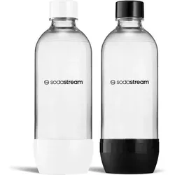 SODASTREAM Jet Flasche 2 × 1 l Schwarz Weiß