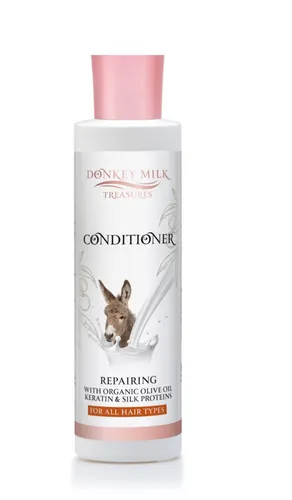 Eselsmilch Haarspülung Spülung Conditioner 250ml Olivenöl Keratin Seidenproteine