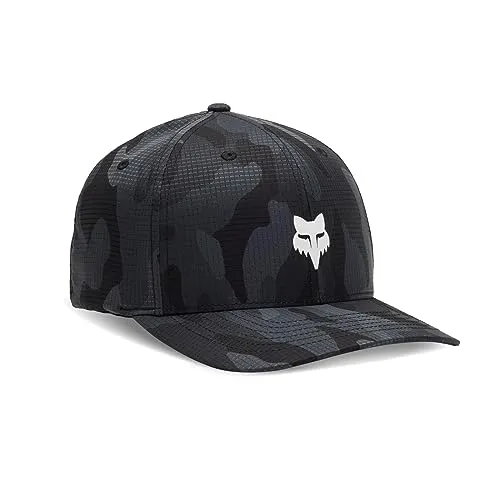 Fox Racing Herren Standard Fox Head Tech Flexfit, Schwarz-Camo, L - Outdoor Hüte für Herren, mit feuchtigkeitsableitenden Eigenschaften und perfekter Passform dank Stretch-Fit-Technologie für optimalen Tragekomfort.
