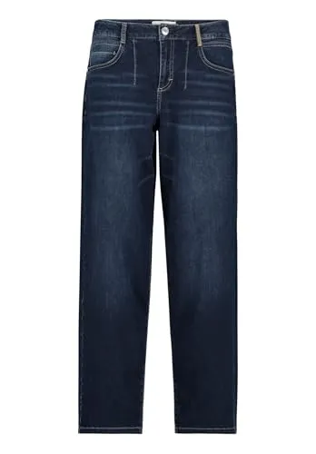 Cartoon Damen Used Look-Jeans 36, Dunkelblau - Trendige Damen Jeans mit Used-Waschung im Loose Fit für lässigen Komfort. Mid Waist und vielseitige Stylingmöglichkeiten, ideal für jeden Anlass.