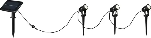 LED Gartenbeleuchtung mit Erdspieß – Solar Strahler für die Einfahrt - 3 hochwertige LED Gartenleuchten mit Dämmerungssensor, ideal für den Außenbereich. Schwenkbar und umweltfreundlich durch Solarenergie.