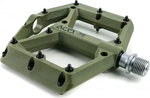 Acid Flat Fahrrad Pedale c1-ib Grün 92394 - Fahrradpedale für Mountainbikes, mit rutschfester Oberfläche für optimalen Halt und Kontrolle auf jedem Terrain.