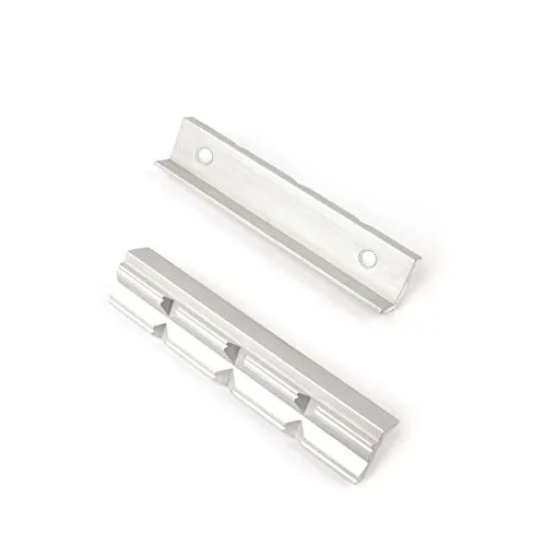 GSR Schraubstock-Schonbacken, 2-teilig, Schraubstock Backen 150mm, Alu/Prismen mit Magnet Spann-Backen, Schutzbacken für Maschinenschraubstock, Profi Werkstatt Zubehör