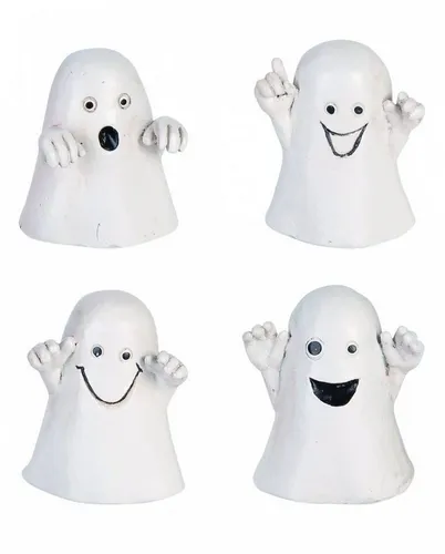 Horror-Shop Dekofigur Mini Gruselgeist Deko Figur für Halloween 4cm 1 St