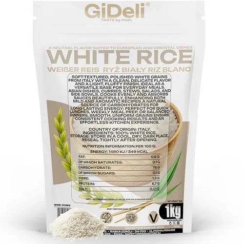 GiDeli Weißer Reis 1 kg, Poliert