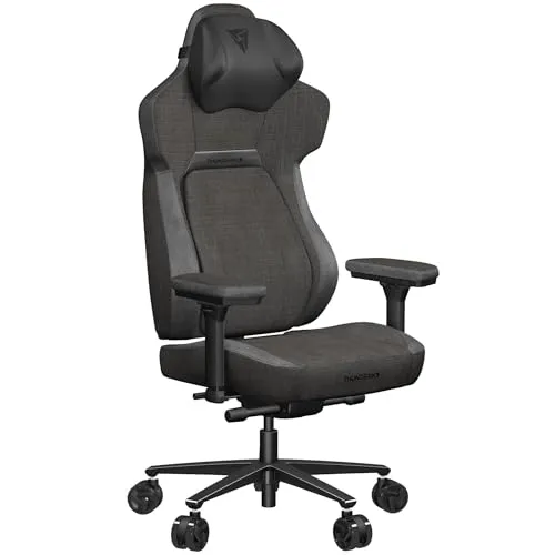 ThunderX3 CORE-Loft Gaming Stuhl - Ergonomisch und belastbar - Gaming-Stuhl in Schwarz mit ergonomischer Bauart, automatisch anpassbarer Lendenwirbelstütze und 4D-Armlehnen, geeignet für Nutzer bis 150 kg. Perfekt für lange Gaming-Sessions.