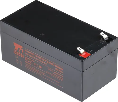 Batterie T6 Power NP12-3.3, 12V, 3,3Ah