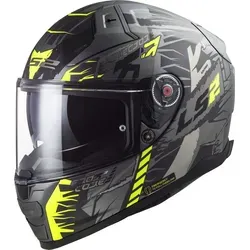 LS2 Motorradhelm FF811 Vector II Techbot - Sportlicher Touring-Helm mit integriertem Sonnenvisier und Vorbereitung für Kommunikationssystem, ideal für Stadt und lange Touren.