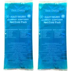 Kälte Wärme Gel Kompressen | 2er Set für Entspannung - Medizinischer Bedarf: Ideal für Kälte- und Wärmebehandlungen, mehrfach verwendbar und mikrowellengeeignet, sorgt für schnelle Schmerzlinderung und Entspannung bei Verspannungen.