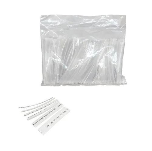 Schrumpfschlauch Sortiment Weiß 100 Teile Set 10 cm 1,5-13 mm 5881