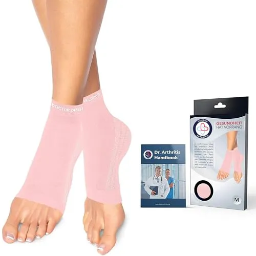 Ärzte-Entwickelte Sprunggelenkbandage, Pink, M - Fußbandagen & Schlingen, ideal bei Fußschmerzen und Achillessehnenproblemen, entwickelt von Ärzten für optimalen Tragekomfort und Unterstützung.