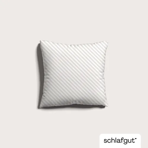 schlafgut Woven Fade Satin Kissenbezug 40x40 cm White Fade von Schlafgut