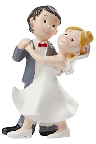 Hobbyfun Hochzeitspaar tanzend Hochzeit Figur Deko Brautpaar 8 cm