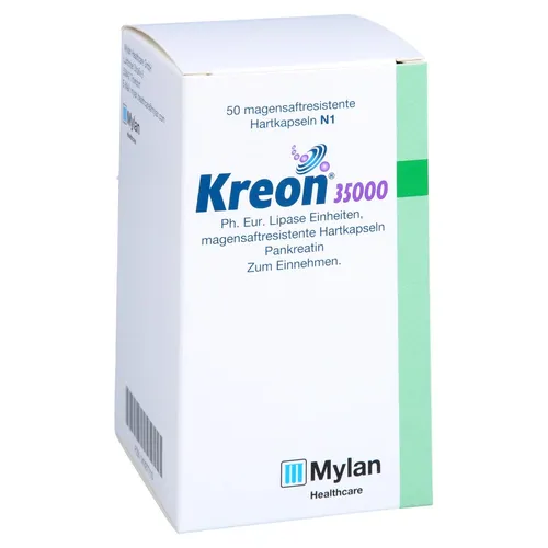 Kreon 35.000 Ph. Eur. Lipase Einheiten Hkm 50 ST