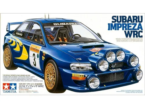 Tamiya 24199 Subaru Impreza WRC 1/24 - Modellbausatz - 1:24 Bausatz des legendären Subaru Impreza WRC, ideal für Modellbau-Enthusiasten und Sammler.