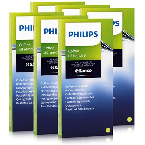 Saeco Philips CA6704/10 Kaffeefettlöser - 6 Tabletten für optimale Reinigung - Reinigungsmittel für Kaffeevollautomaten, entfernt effektiv Kaffeefette und verlängert die Lebensdauer Ihrer Maschine.