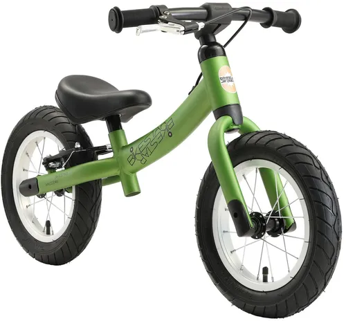 BIKESTAR Kinder Laufrad 12 Zoll - Grün - Kinderfahrzeuge: Leicht, stabil und sicher mit einstellbarem Sattel für lange Nutzungsdauer. Fördert die Balance und Mobilität, risikofrei 60 Tage testen!