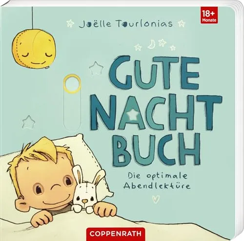 Gute Nacht Buch: Die optimale Abendlektüre: Pappbilderbuch für Kinder ab 18 Monaten mit vielen Schiebern und Klappen, zum Vorlesen