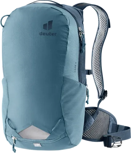 Deuter Race 8 Atlantic-Ink - Leichter Fahrradrucksack - Rucksäcke für sportliche Mountainbiker, ideal für Tagestouren mit optimaler Belüftung durch Airstripes Rückensystem und umweltfreundlichen Materialien.