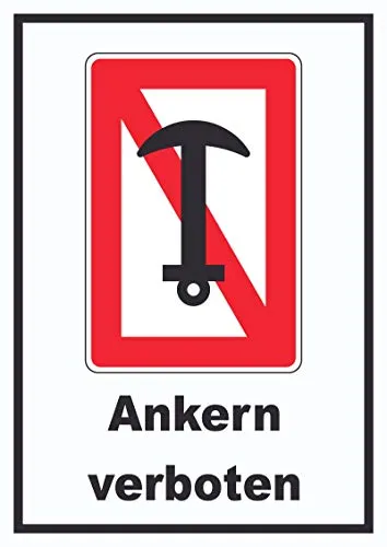 HB-Druck Ankern verboten Schild A6 (105x148mm)