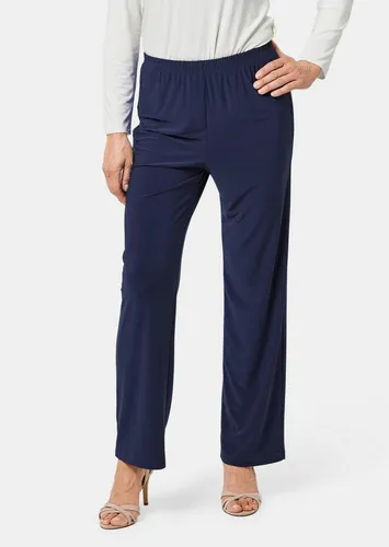 GOLDNER Schlupfhose Slinky-Hose mit weitem Bein Jerseyhose mit Schlupfbund und Knöchellänge