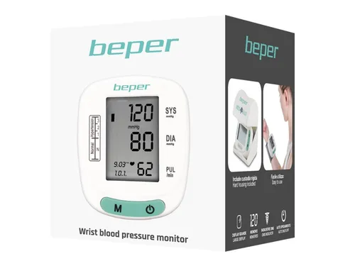 Automatisches Blutdruck- Handgelenk-Blutdruckmessgerät/LCD-Display Beper 40.121