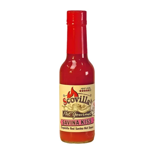 Scovilla´s 148ml Hot Gourmet Chili Sauce Savina Kiss, Chilisoße, BBQ 46,96€/L