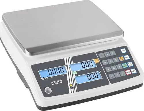 Kern Preisrechnende Waage RPB 3K3DM Wägebereich (max.) 3kg Ablesbarkeit 0.5 g, 1g über Steckernetzteil