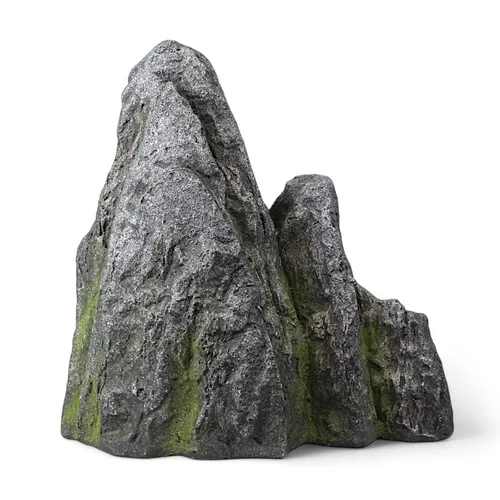 Künstlicher Gartenfelsen 52 cm - Gartendeko Findling - Gartenfiguren & Verzierungen, frostgesicherter und dekorativer Gartenstein in modernem Felsen-Design, ideal für Blumenbeete und resistente Gestaltung im Außenbereich.