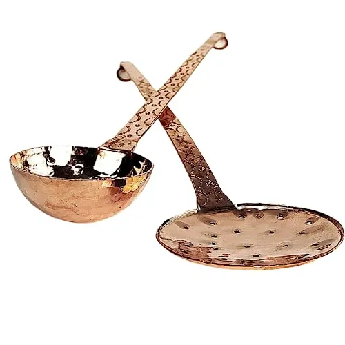 Copper Garden Kupfer Schaumlöffel & Schöpfkelle 48/50 cm, Kellen Set