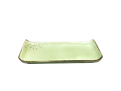 CreaTable, BBQ Platte 33 x 16,5 cm, Nature Collection, GREEN 22083, Steinzeug