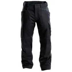 DASSY® Spectrum Arbeitshose - Größe 52 - SCHWARZ/ANTHRAZITGRAU - Robuste Arbeitshose mit praktischen Schub- und Gesäßtaschen, ideal für Handwerker und Profis, die Wert auf Funktionalität legen.