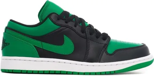 AIR JORDAN 1 LOW - Grüner Sneaker für Herren, Größe 44.5 (EU) - Stylischer AIR JORDAN 1 LOW Sneaker in trendigem Grün, ideal für Freizeitlook und sportliche Aktivitäten.