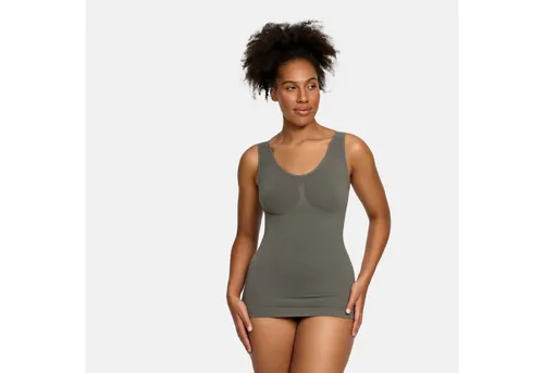 creamy fabrics Damen Figurformendes Shapewear Tanktop – Shaping Unterhemd mit starker Kompression für Bauch & Taille – Nahtloses Unterzieh-Top für glatte Silhouette & hohen Komfort