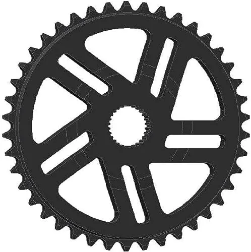 Esjot Unisex Kettenblatt 03370764 - 38 Zähne, Schwarz - Fahrradkettenblatt für Bosch Motoren Generation 4, ideal für präzise Leistung und optimale Anpassung mit Direct Mount und inkl. Spacer.