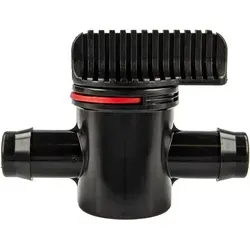 Schlauchverbinder Ø 18 Mm Mit Absperrhahn, 10 Bar, Ks-schwarz - Tecuro