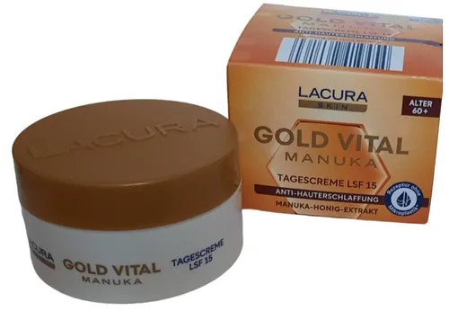 LACURA Gold Vital Manuka Tagescreme LSF 15  ab 60 Jahre