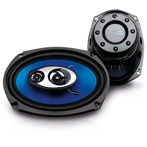 Sinustec ST-240c 2-Wege Koaxial Lautsprecher 6x9 - Car-HiFi-Lautsprecher mit 350 Watt max. Leistung, ideal für kraftvollen Sound in vielen Fahrzeugen und hervorragendem Übertragungsbereich von 20 - 23.000 Hz.