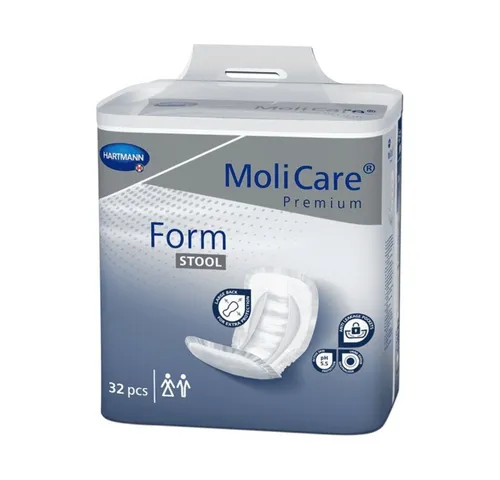 MOLICARE Premium Form STOOL - Inkontinenzeinlagen für optimale Hautschutz - Inkontinenzeinlagen mit Spezialtaschen zur Stuhlaufnahme, gute Flüssigkeitsabsorption und geruchsneutral, entwickelt in Deutschland für Premium Qualität.