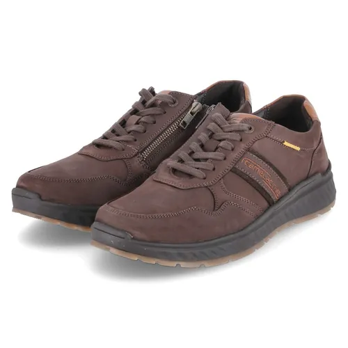 camel active Herren Sneaker Low 54WOA05 - Herren-Sneaker aus langlebigem Leder, atmungsaktiv und mit herausnehmbarer Innensohle für individuellen Komfort. Die markante Gummi-Außensohle bietet optimalen Halt.