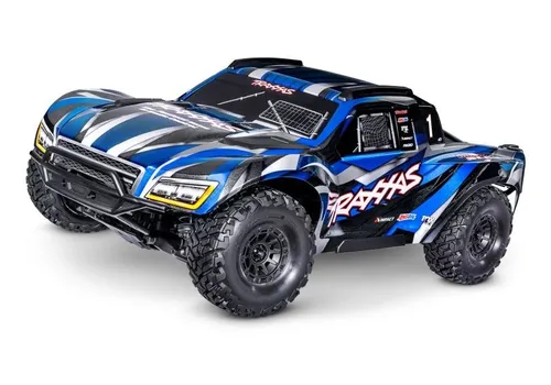 Traxxas MAXX-SLASH 6S 4x4 Short-Course-Truck 1:8 RTR BL, blau - RC-Modelle: Robuster Offroad-Truck mit Allradantrieb und leistungsstarkem Brushless-Motor für aufregende Abenteuer im Gelände.