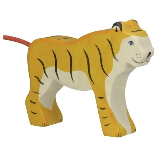 Holztiger 80136 Tiger stehend 14 cm Holzfiguren Serie Wildtiere