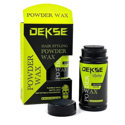 Haarpuder Dekse Powder Wax 20g, Volumen Puder für Textur & Fixierung
