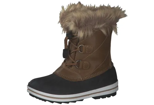 CMP Kinder Winterstiefel Anthilian Snow Boot Waterproof 30Q4594 - Elegante Schneeboots aus Actionleder mit Kunstfellkragen. Dank Gummiband und Stopper schnell zu schließen. Minimalistisches Design mit robuster TPR-Sohle für zuverlässigen Komfort im Winter.